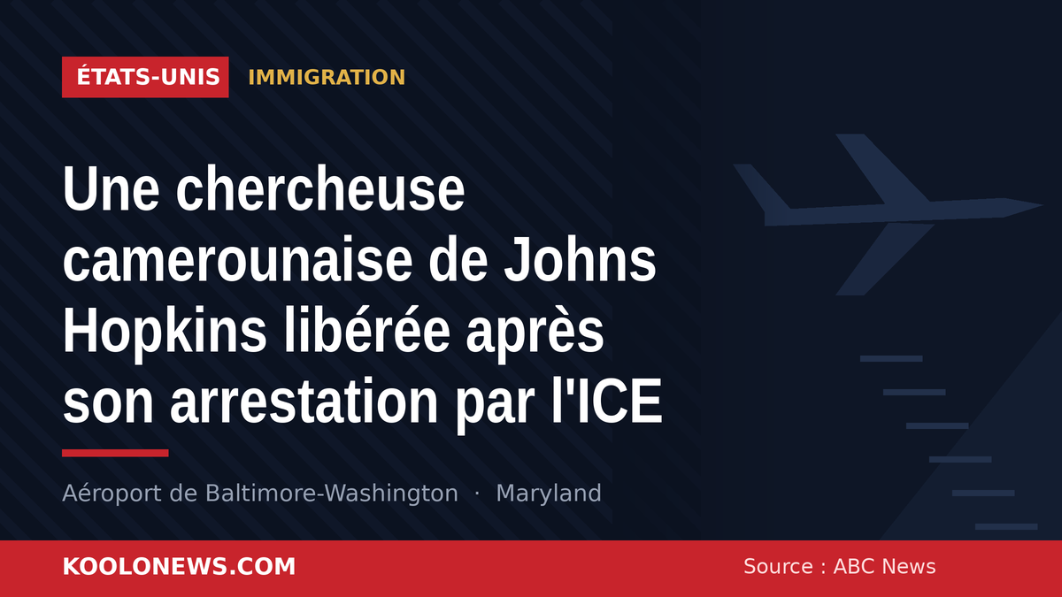 Chercheuse camerounaise arrêtée par l'ICE à l'aéroport de Baltimore-Washington